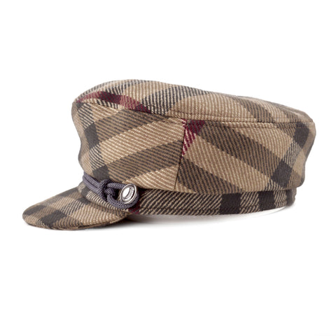 Burberry Classic Check Cashmere Wool Captain's Hat