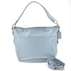 Coach Powder Blue Leather Two-Way Tote & Shoulder Bag