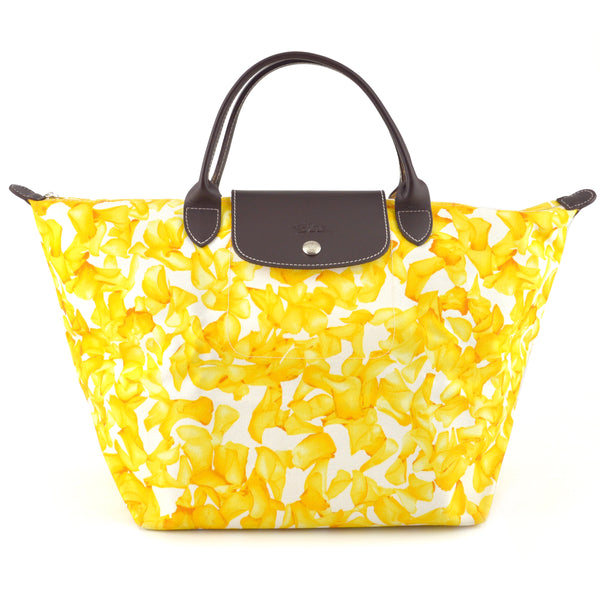 Longchamp Le Pliage Medium Flower Top Handle Tote