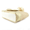 Coach Natural Signature Canvas & Metallic Gold Poppy Tote