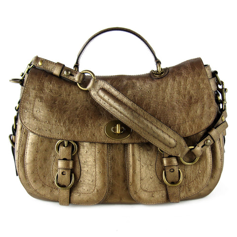 Coach Ostrich Leather Convertible Bag