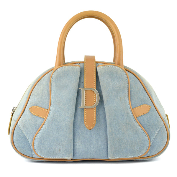 Dior Denim Detective D Satchel Bag