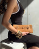 Nancy Gonzalez Tan Knotted Crocodile Clutch