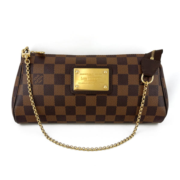 Louis Vuitton Damier Ebene Eva Shoulder Bag & Clutch
