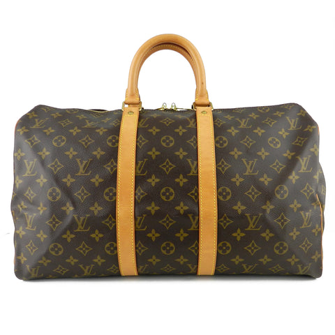 Louis Vuitton Monogram Keepall 45 Carryall Duffle Bag