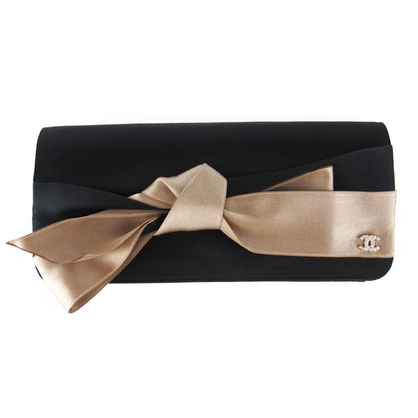 Chanel Satin Bow Clutch