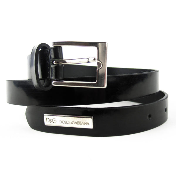 Dolce & Gabbana Patent Leather Belt XS-S
