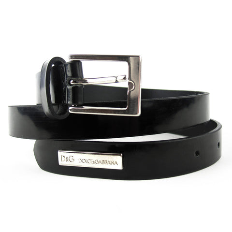 Dolce & Gabbana Patent Leather Belt XS-S