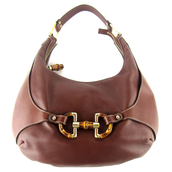 Gucci Coagnac Leather Horsebit Hobo