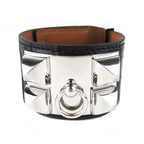 Hermes Alligator Collier de Chien Cuff