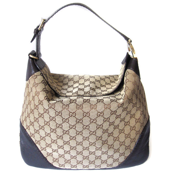 Gucci Canvas Large Flap Hobo
