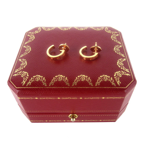 Cartier Love Rose Gold Earrings