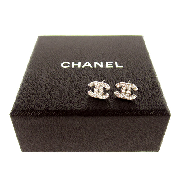 Chanel Crystal CC Earrings