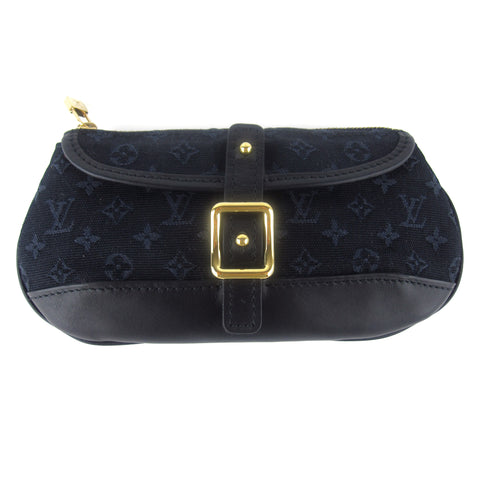Louis Vuitton Navy Mini Lin Clutch
